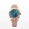 Super Clone Rolex Sky Dweller Watch Verose Gold with Blue Green Dial 42mm m336935-0005