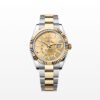 Super Clone Rolex Sky Dweller Watch Gold with Champagne Dial 42mm m336933-0001