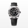 Super Clone Rolex Sky Dweller Watch White Gold with Bright Black Dial 42mm m336239-0002