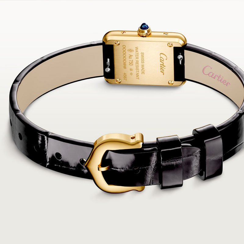 3 Super Clone Cartier TANK LOUIS 1:1 Reproduction Watch Mini 24*16.5mm Gold WGTA0352