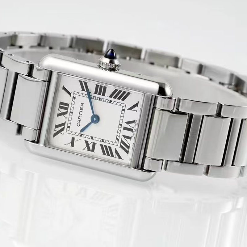 4 Super 1:1 clone Cartier TANK MUST watch 33.7*25.5mm sapphire glass WSTA0106