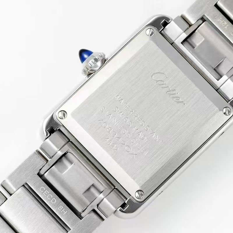 8 Super 1:1 clone Cartier TANK MUST watch 33.7*25.5mm sapphire glass WSTA0106