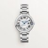 Super Clone Ballon de Cartier 1:1 Replica Watch Silver 33mm WSBB0044