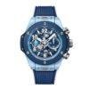 Super Clone Hublot Big Bang Unico Blue Ceramic Caribbean 1:1 replica Watch 44mm 421.EX.5129.RX.HBC25