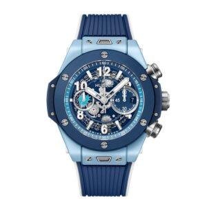 Super Clone Hublot Big Bang Unico Blue Ceramic Caribbean 1:1 replica Watch 44mm 421.EX.5129.RX.HBC25