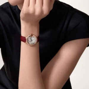 Super clone Ballon Bleu de Cartier watch rose gold 1:1 replica 33mm WJBB0033