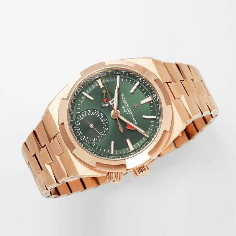 2 Top 1:1 clone replica Overseas Dual time Pink Gold 7920V/210R-B965 41.5mm