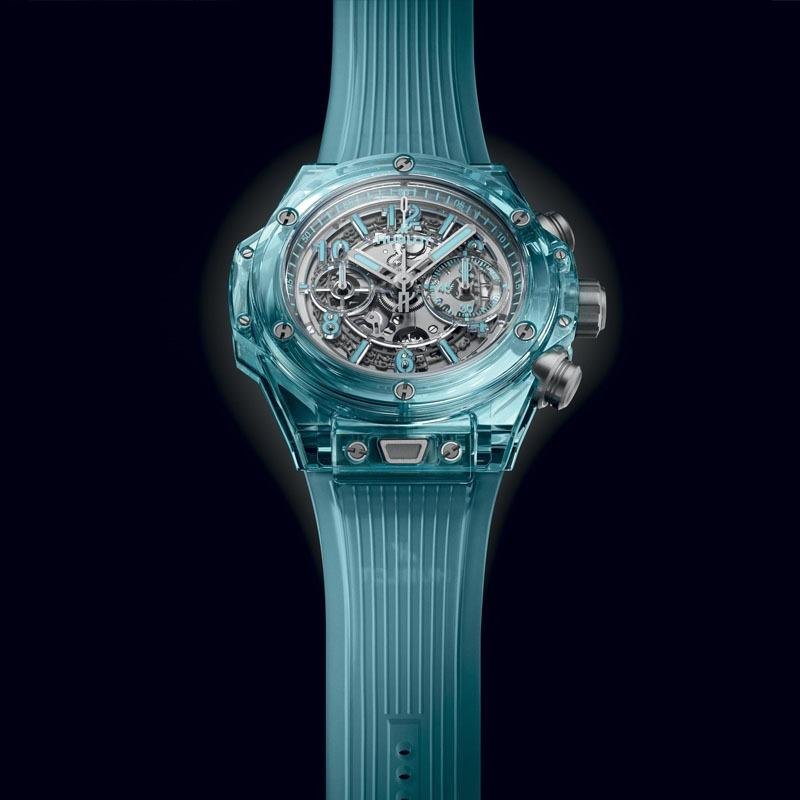 3 Super Clone Hublot Big Bang Unico Water Blue Sapphire 1:1 Replica Watch 44mm 421.JL.4890.RT
