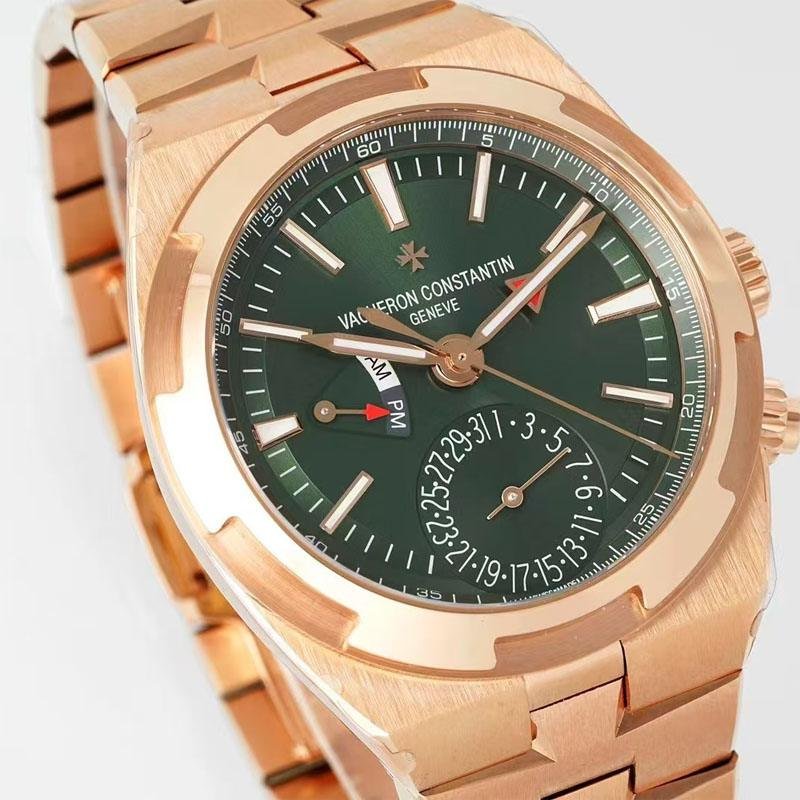 3 Top 1:1 clone replica Overseas Dual time Pink Gold 7920V/210R-B965 41.5mm