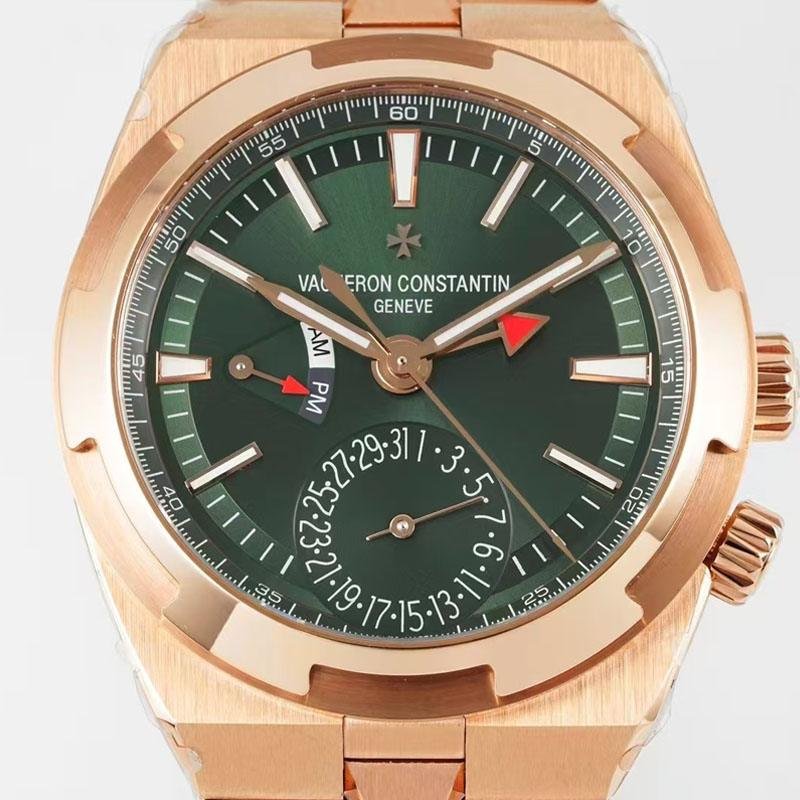 4 Top 1:1 clone replica Overseas Dual time Pink Gold 7920V/210R-B965 41.5mm