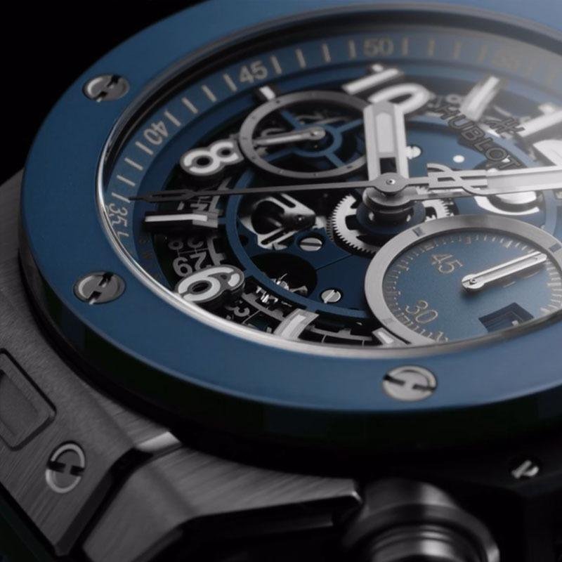 5 Super Clone Hublot Big Bang Unico Titanium Blue Ceramic Watch 421.NL.5170.RX