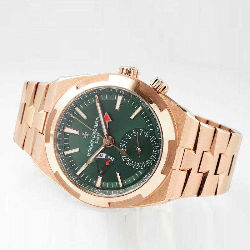 5 Top 1:1 clone replica Overseas Dual time Pink Gold 7920V/210R-B965 41.5mm