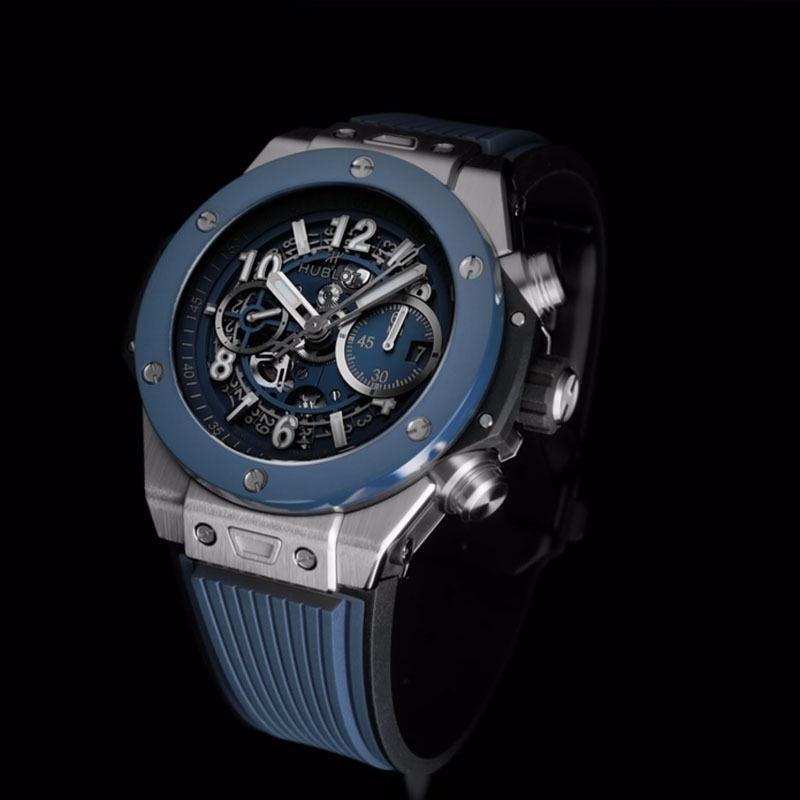 6 Super Clone Hublot Big Bang Unico Titanium Blue Ceramic Watch 421.NL.5170.RX