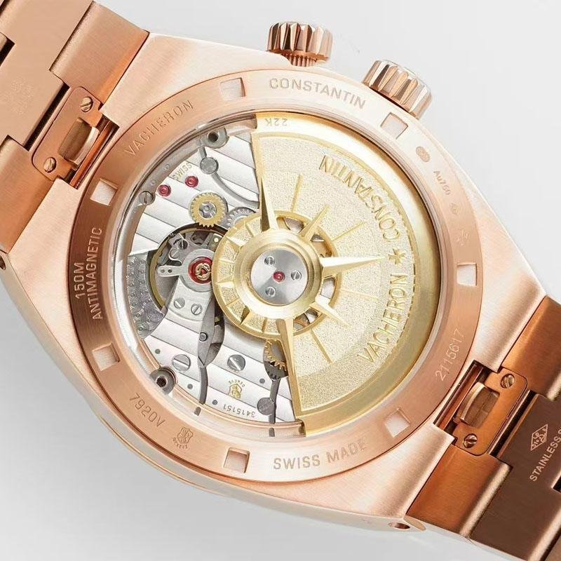 7 Top 1:1 clone replica Overseas Dual time Pink Gold 7920V/210R-B965 41.5mm